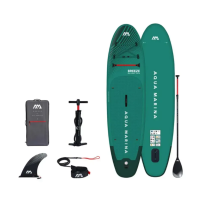 Надувна SUP дошка Aqua Marina Breeze 9′10″ All-around iSUP w/aluminum Sports III paddle Silver Tree