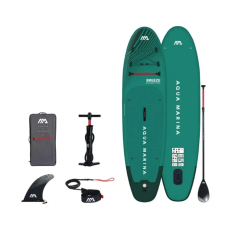 Надувна SUP дошка Aqua Marina Breeze 9′10″ All-around iSUP w/aluminum Sports III paddle Silver Tree