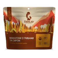 Макарони IDLO з грибами і сиром