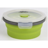 Контейнер TRAMP складаний силіконовий з кришкою защіпкою 800мл UTRC-087 , Оливковий