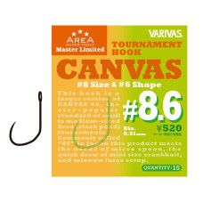 Гачок форелевий Varivas Super Trout Area MLD Tournament Hook Canvas #8.6 15pcs