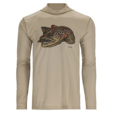 Худі Simms Tech Hoody - Artist Series Stone/Brown Trout L