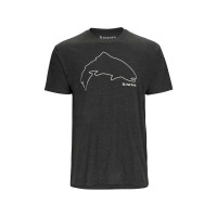 Футболка Simms Trout Outline T-Shirt Charcoal Heather L