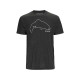 Футболка Simms Trout Outline T-Shirt Charcoal Heather L