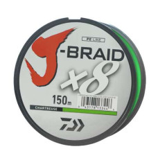 Шнур Daiwa J-Braid X8 150m Chartreuse 26.5kg 0.28mm #4.0