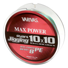 Шнур Varivas Avani Jigging Max Power X8 10*10 Multicolor 300m 28.8kg 0.330mm #4.0