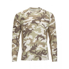 Реглан Simms SolarFlex Crewneck Prints Woodland Camo Sandbar XL