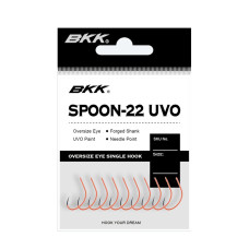 Гачок BKK для блешень Spoon-22 UVO  #1/0