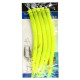 Морський монтаж Fladen Rubber Mac 5pcs size 9/0 Yellow