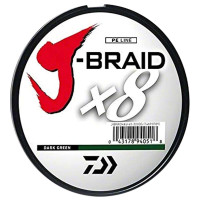 Шнур Daiwa J-Braid X8 150m Dark Green 8.0kg 0.13mm #1.0