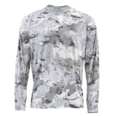 Реглан Simms SolarFlex Crewneck Prints Cloud Camo Grey XL