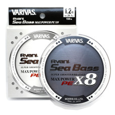 Шнур Varivas Avani SeaBass Max Power X8 Stealth Gray 150m 10.8kg 0.185mm #1.2