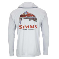 Худі Simms Tech Hoody - Artist Series Trout Logo Flame/Sterling L