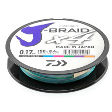 Шнур Daiwa J-Braid X4E 150m Multi Color 8.4kg 0.17mm #1.5