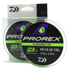 Шнур Daiwa Prorex UL Braid PE 135m 2.10kg 0.09mm #0.3