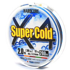 Шнур Duel Hardcore Super Cold X4 200m 5Color 13kg 0.24mm #2.0