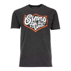 Футболка Simms Fish It Well Badge T-Shirt Charcoal Heather XL