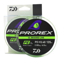 Шнур Daiwa Prorex UL Braid PE 135m 2.80kg 0.10mm #0.4