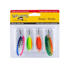 Набір блешень Williams Trout 4-Pack Williams Kit UV