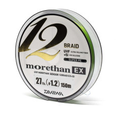 Шнур Daiwa UVF Morethan Sensor 12Braid Ex+Si 150m 12.1kg 0.185mm #1.2