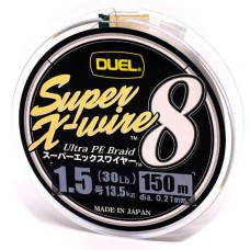 Шнур Duel Super X-Wire 8 150m Silver 13.5kg  0.21mm #1.5