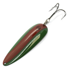 Блешня Dardevle 93mm 28g №12 #Green/Red Stripe