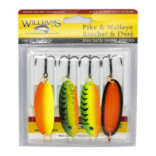 Набір блешень Williams Pike/Walleye 4-Pack Williams Kit UV