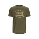 Футболка Simms Fly Patch T-Shirt Military Heather M