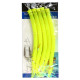 Морський монтаж Fladen Rubber Mac 5pcs size 6/0 Yellow