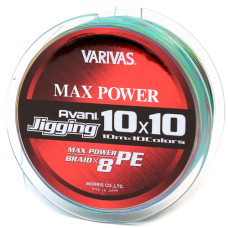 Шнур Varivas Avani Jigging Max Power X8 10*10 Multicolor 200m 21.6kg 0.285mm #3.0