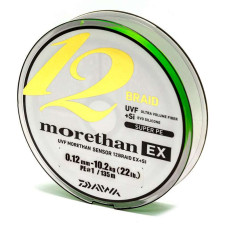 Шнур Daiwa Morethan 12BEX+Si 0.12mm 10.2kg 135m LG