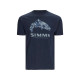 Футболка Simms Trout Regiment Camo Fill T-Shirt Navy Heather XL