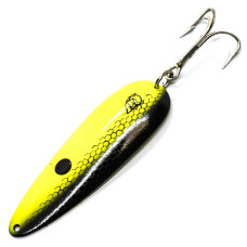 Блешня Dardevle 93mm 28g #Scale Chartreuse/Blk Stripe