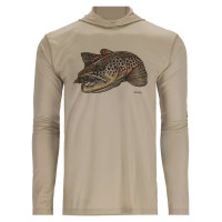 Худі Simms Tech Hoody - Artist Series Stone/Brown Trout L
