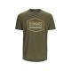 Футболка Simms Fly Patch T-Shirt Military Heather XL