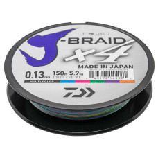 Шнур Daiwa J-Braid X4E 150m Multi Color 5.9kg 0.13mm #1.0