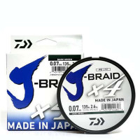 Шнур Daiwa J-Braid X4E 135m Dark Green 3.8kg 0.10mm #0.6