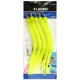 Морський монтаж Fladen Rubber Mac 5pcs size 12/0 Yellow