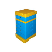 Вулик пінополістирольний Apipol на 10 рамок Lyson з гігієнічним дном фарбований