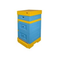 Вулик пінополістирольний Рута на 10 рамок Lyson з високим дном фарбований