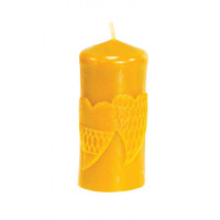 Форма силіконова для свічок - Циліндр серця з вощини