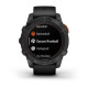 Смарт-годинник Garmin Fenix 7 Pro (без Wi-Fi) - Solar Edition - сланцево-сірий з чорним ремінцем