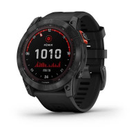 Смарт-годинник Garmin Fenix 7X Solar сірий з чорним ремінцем