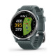Смарт-годинник Garmin Approach S44 зі сріблястим алюмінієвим безелем і силіконовим ремінцем сутінкового кольору