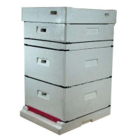 Вулик пінополістирольний Рута на 10 рамок Lyson з низьким дном нефарбований