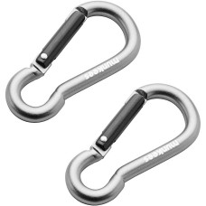 Munkees 3236 карабіни Pear 6 mm x 60 mm 2-Pack grey