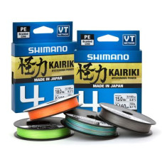 Шнур Shimano Kairiki 4 PE (Steel Gray) 150m 0.10mm 6.8kg