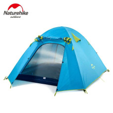 Намет чотиримісний Naturehike P-Series NH18Z044-P 210T/65D, блакитний