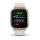 Смарт-годинник Garmin Venu Sq 2 Music Edition бежевий з персиково-золотистим безелем
