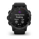 Смарт-годинник Garmin Descent Mk2S Carbon Gray DLC Black з чорним силіконовим ремінцем